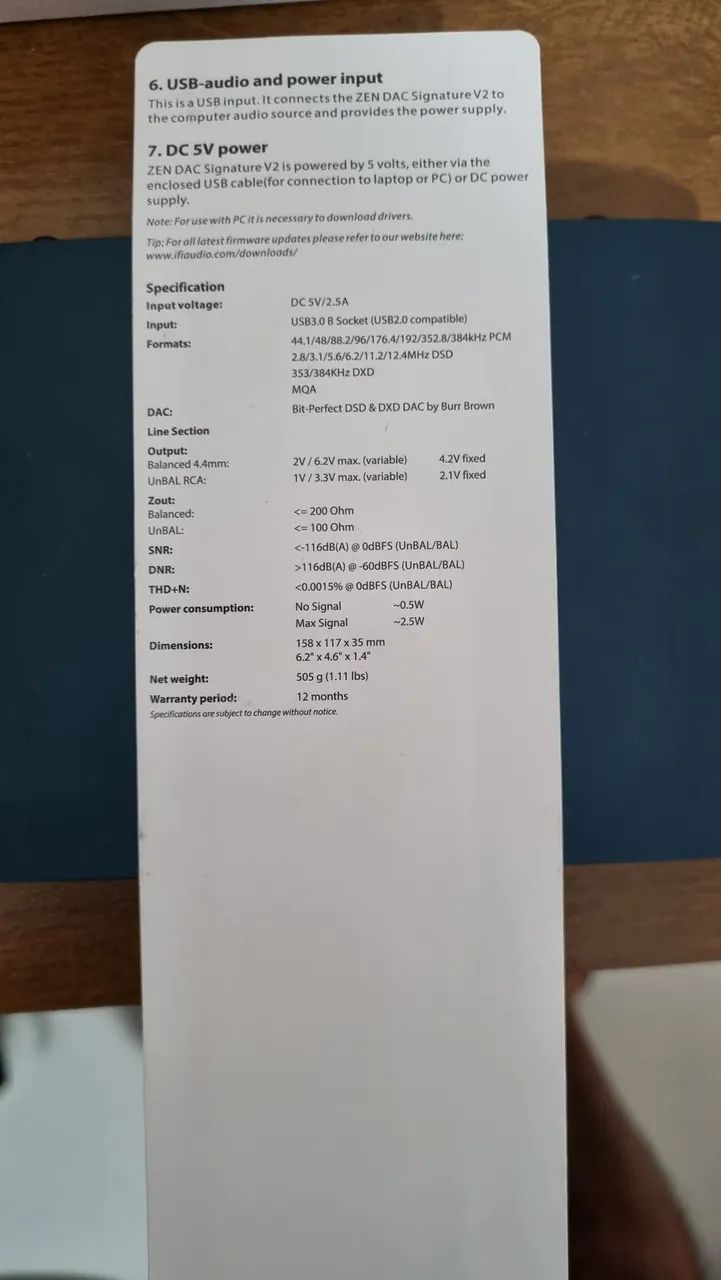 Ifi Zen Dac Signature V2 - Aparelhos de Som - Jardim Continente