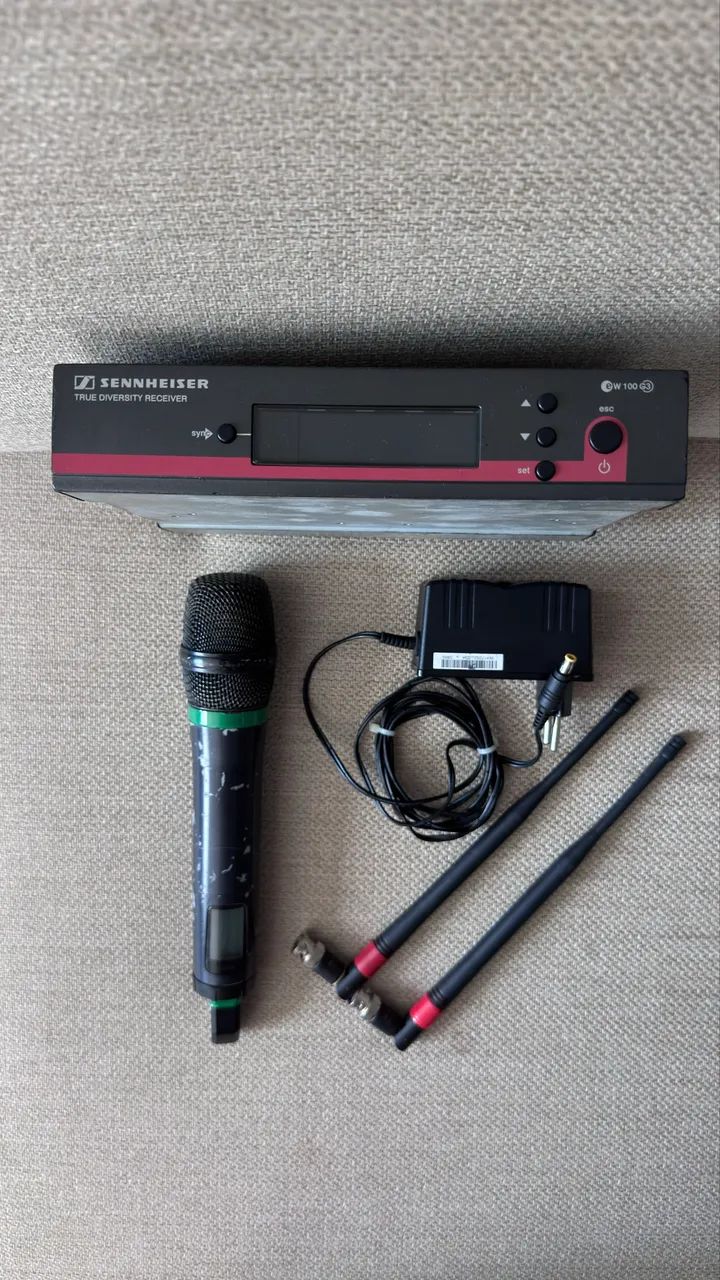 Microfone Sennheiser ew 100 g3 - Microfones e Gravadores - Sul