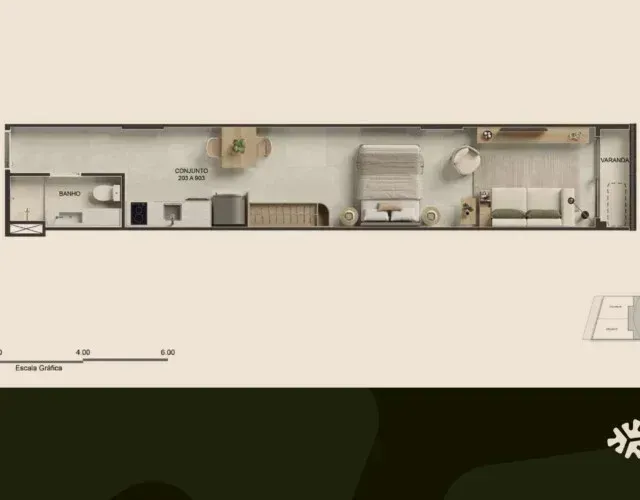PLANTA 35m²