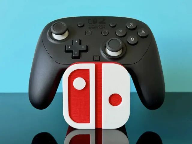 Suporte Controle Nintendo Switch Pro Controller 1 E 2 Vermelho e Branco - Foto 3