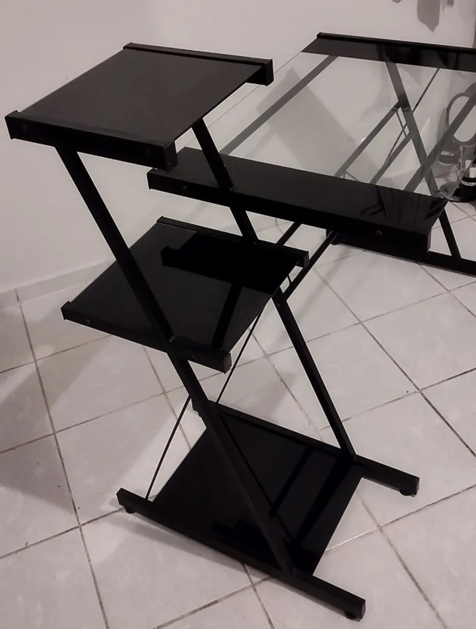 Mesa PC de vidro - Foto 2