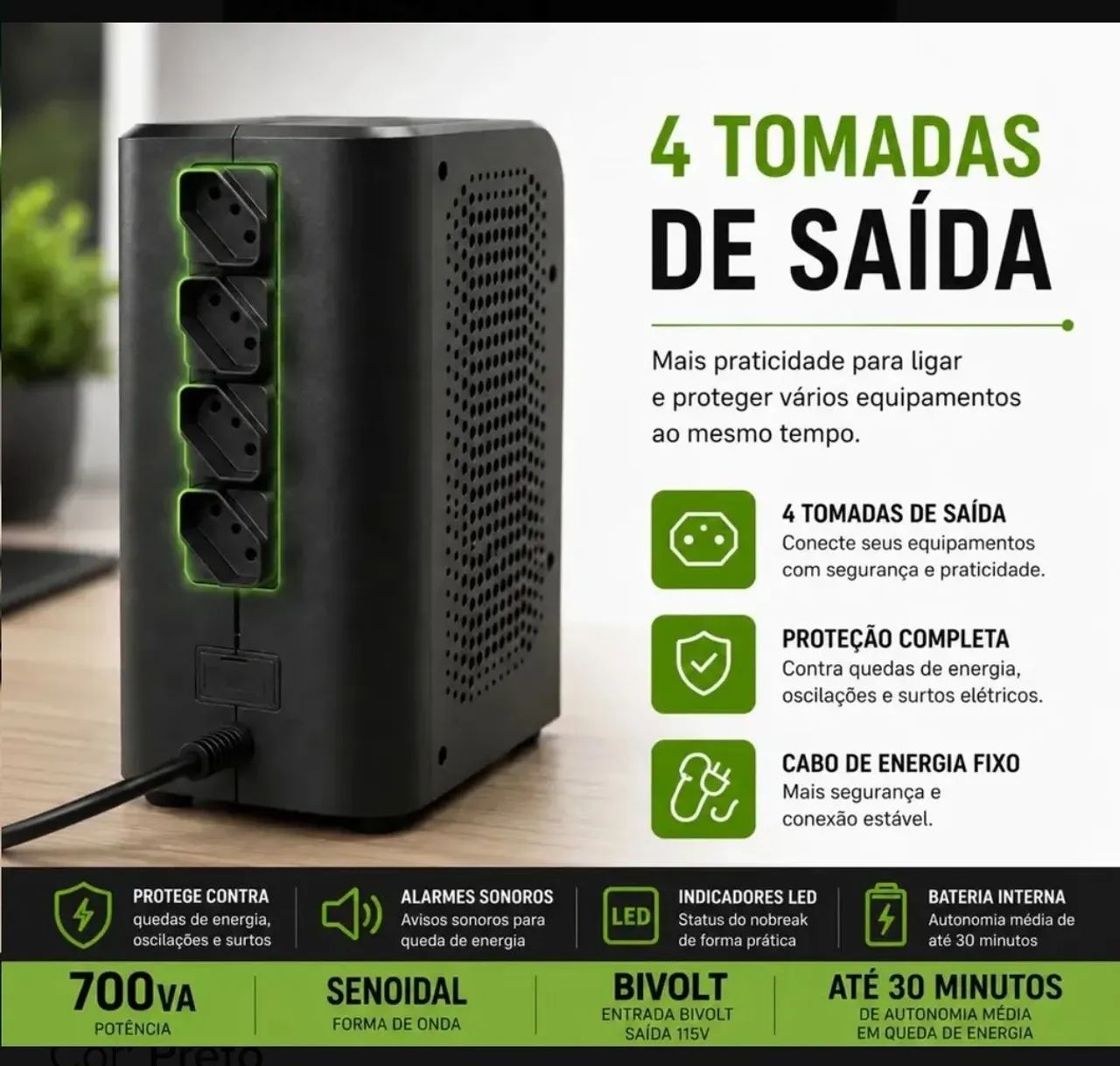 Nobreak para Computador e impressora - Foto 2