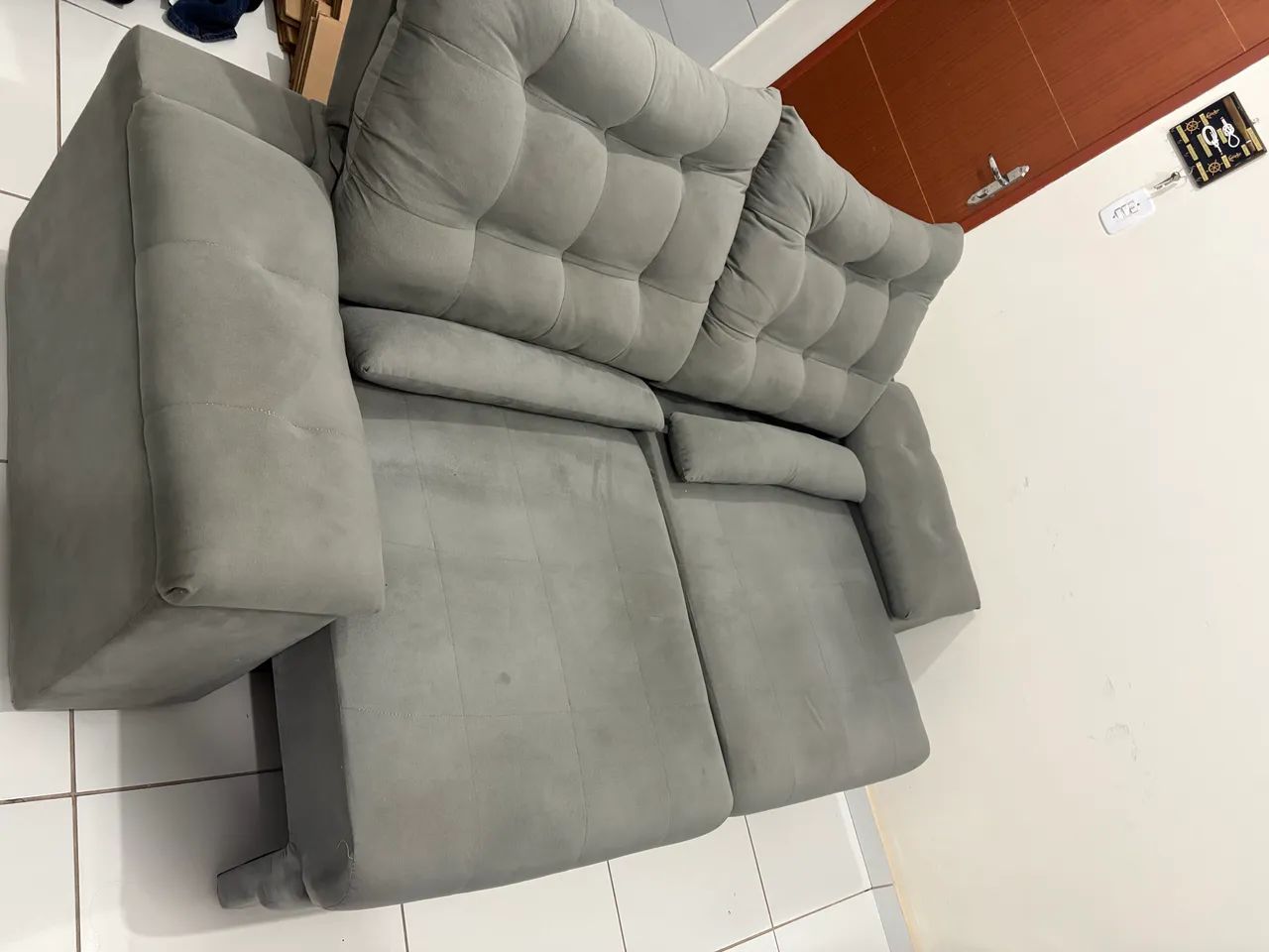 Sofá Retrátil e Reclinável 3 lugares - Foto 4