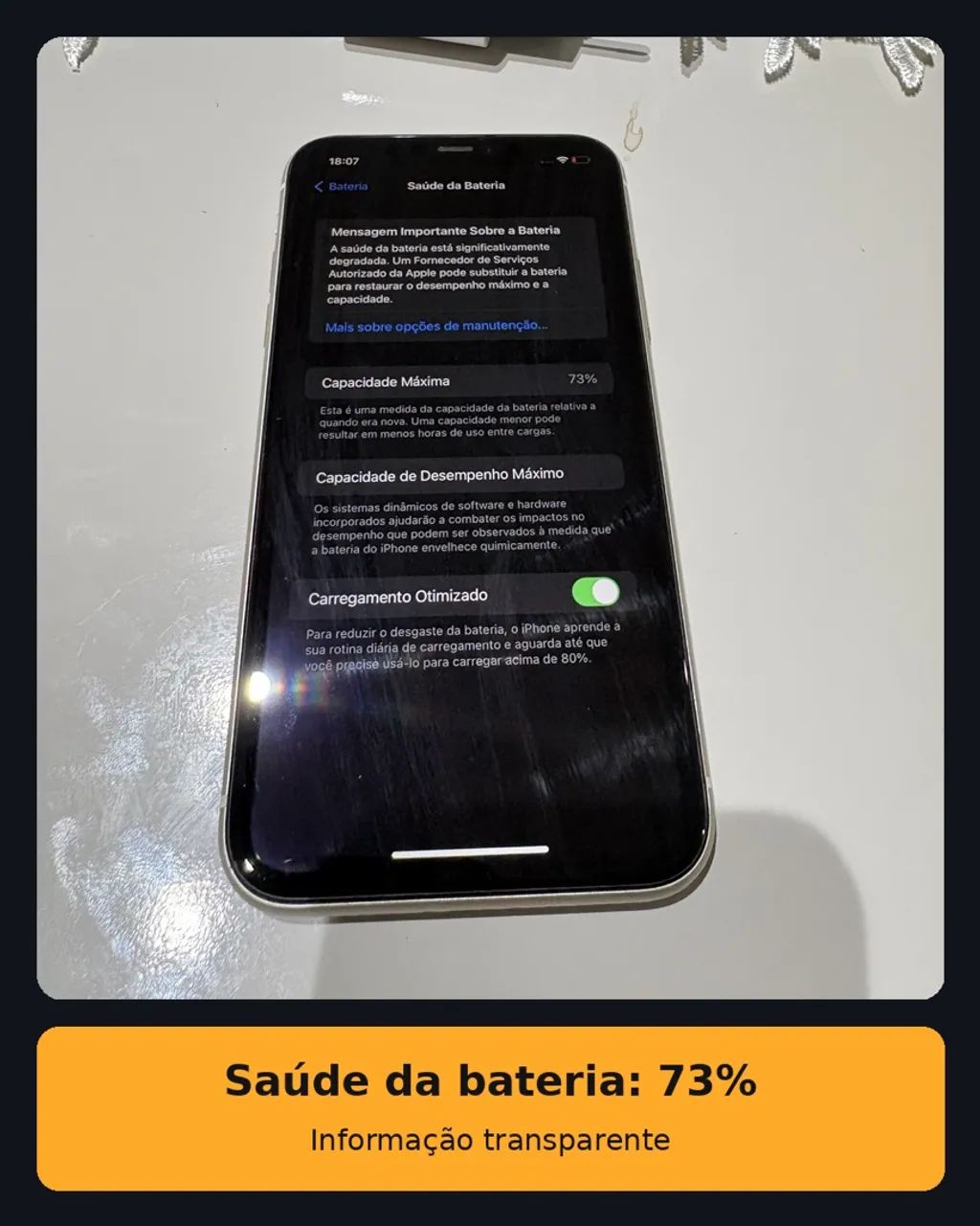 ? Apple iPhone 11 - Branco - 64 GB - Foto 5