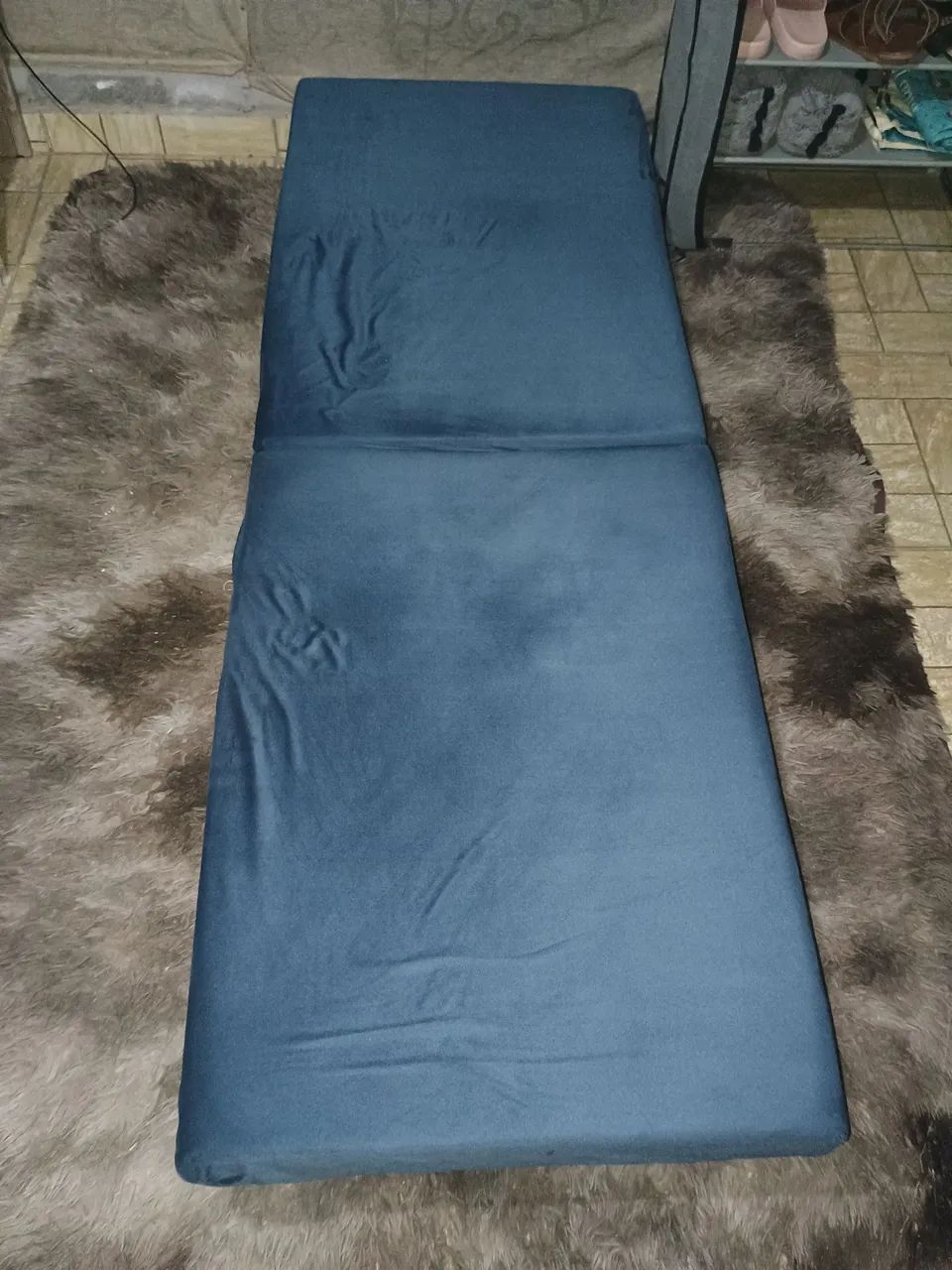 Cama portátil dobrável solteiro 
