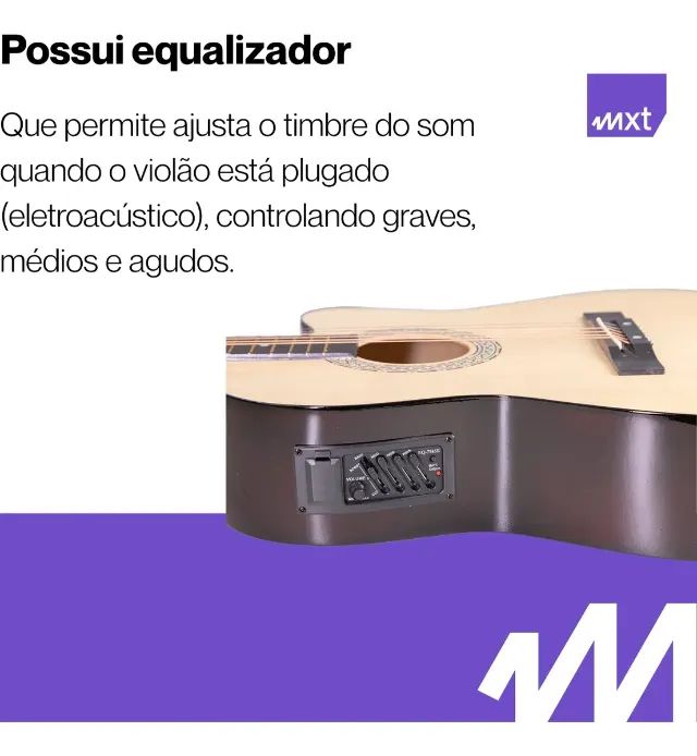 Violão Eletroacústico Mxt 39a - Foto 3