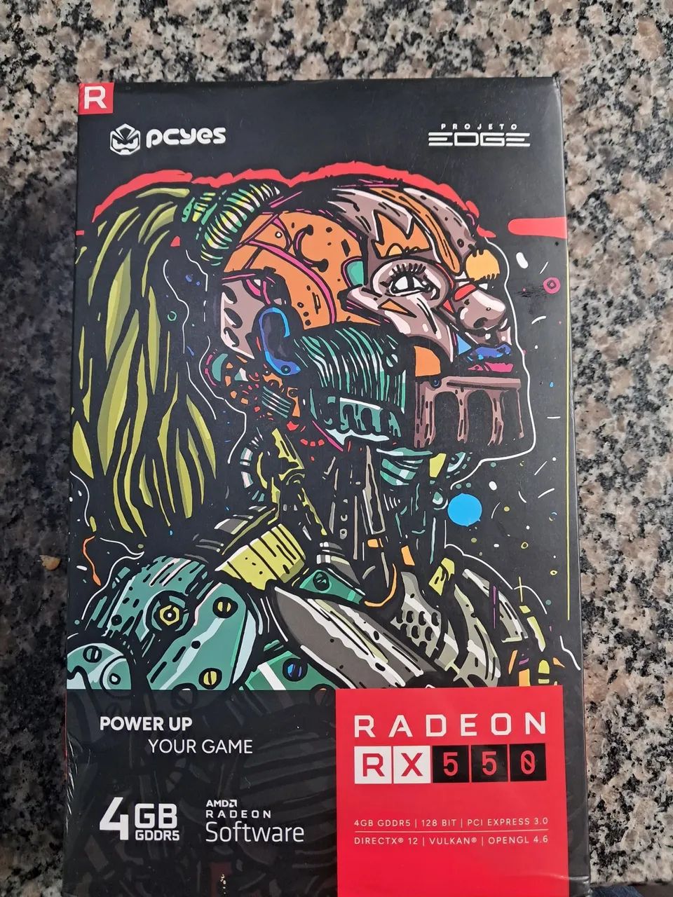 Placa de video amd Rx550 4gb