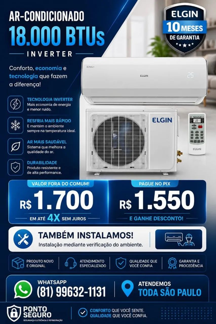 Ar condicionado (Vendas e manutenções)