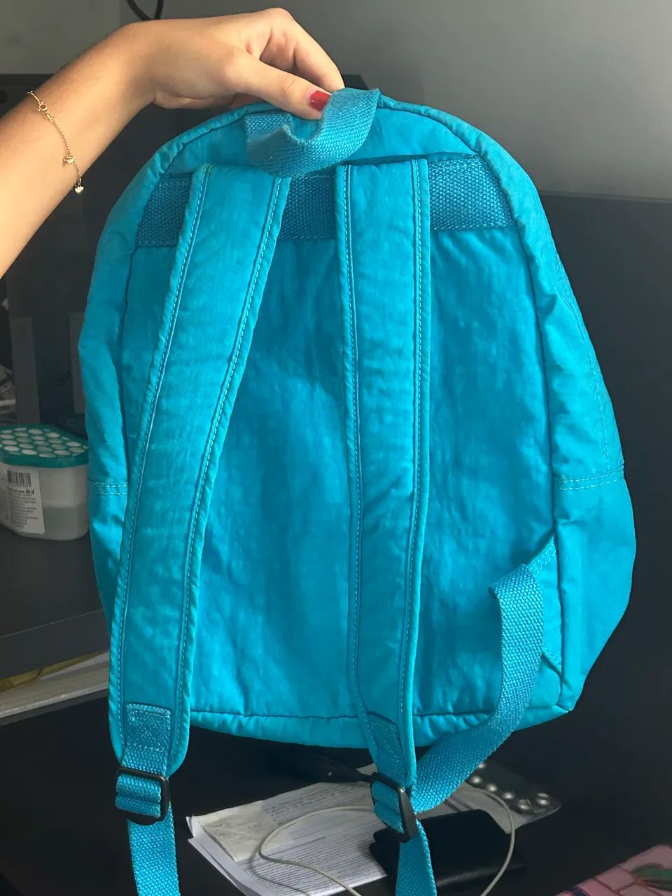 Mochila kipling Original Azul - Foto 2