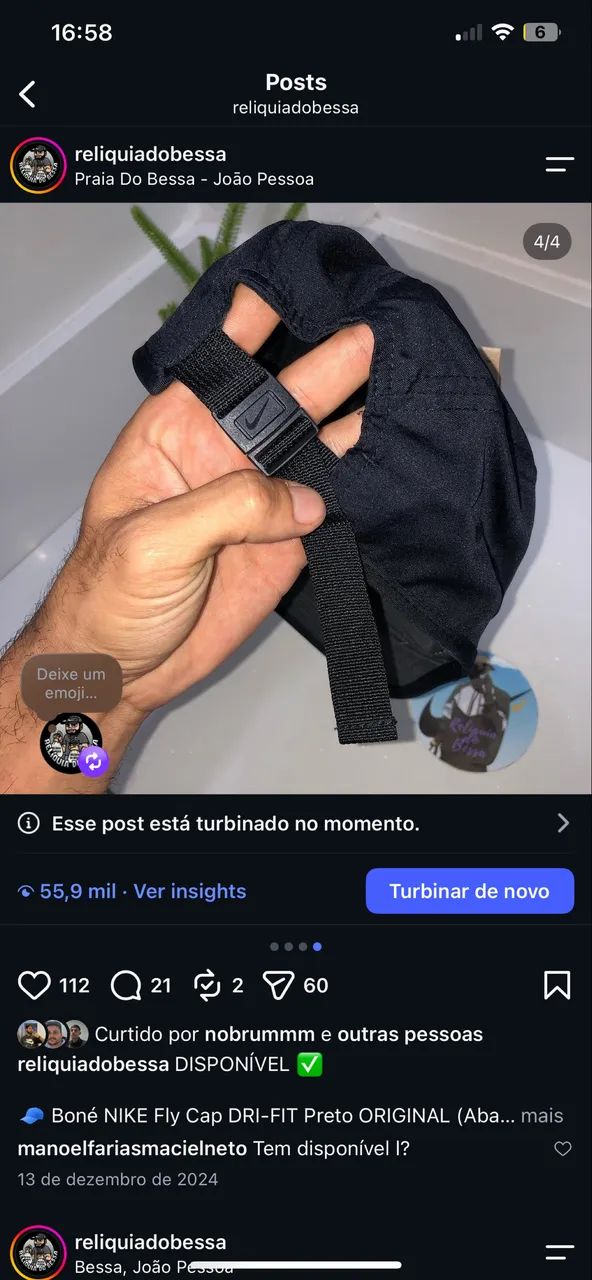 BONÉ NIKE AW84 DRI FIT FLY CAP ORIGINAL - Foto 3
