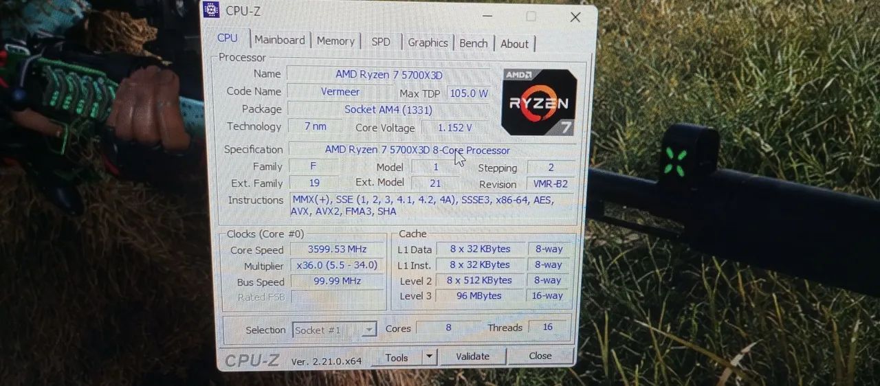 PC Gamer/Trabalho Ryzen7 5700x3d - Foto 2