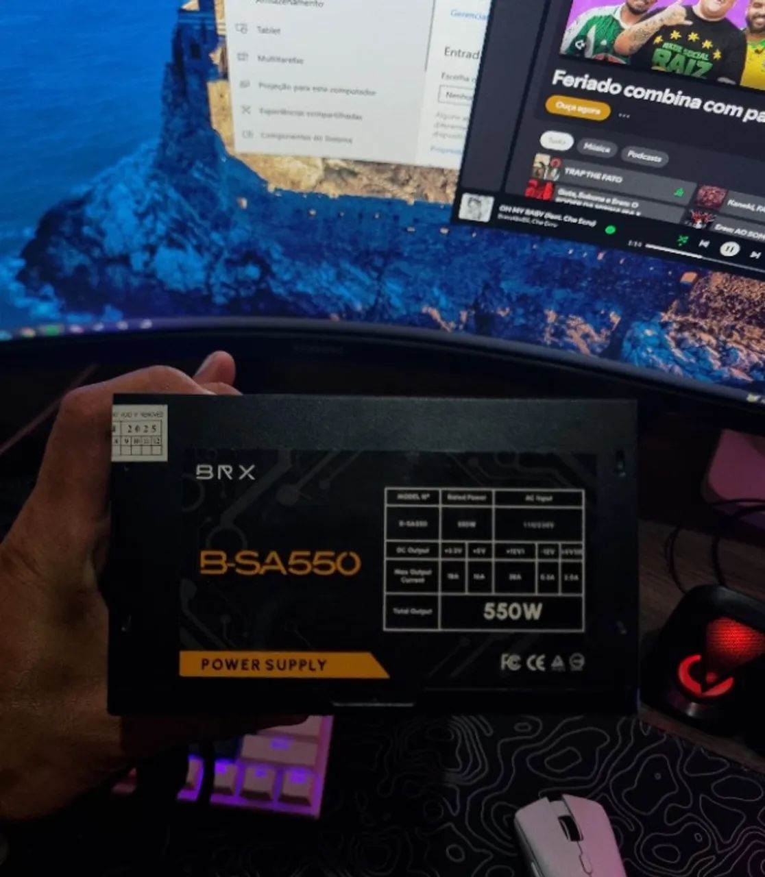 Fonte 550w para pc  - Foto 3