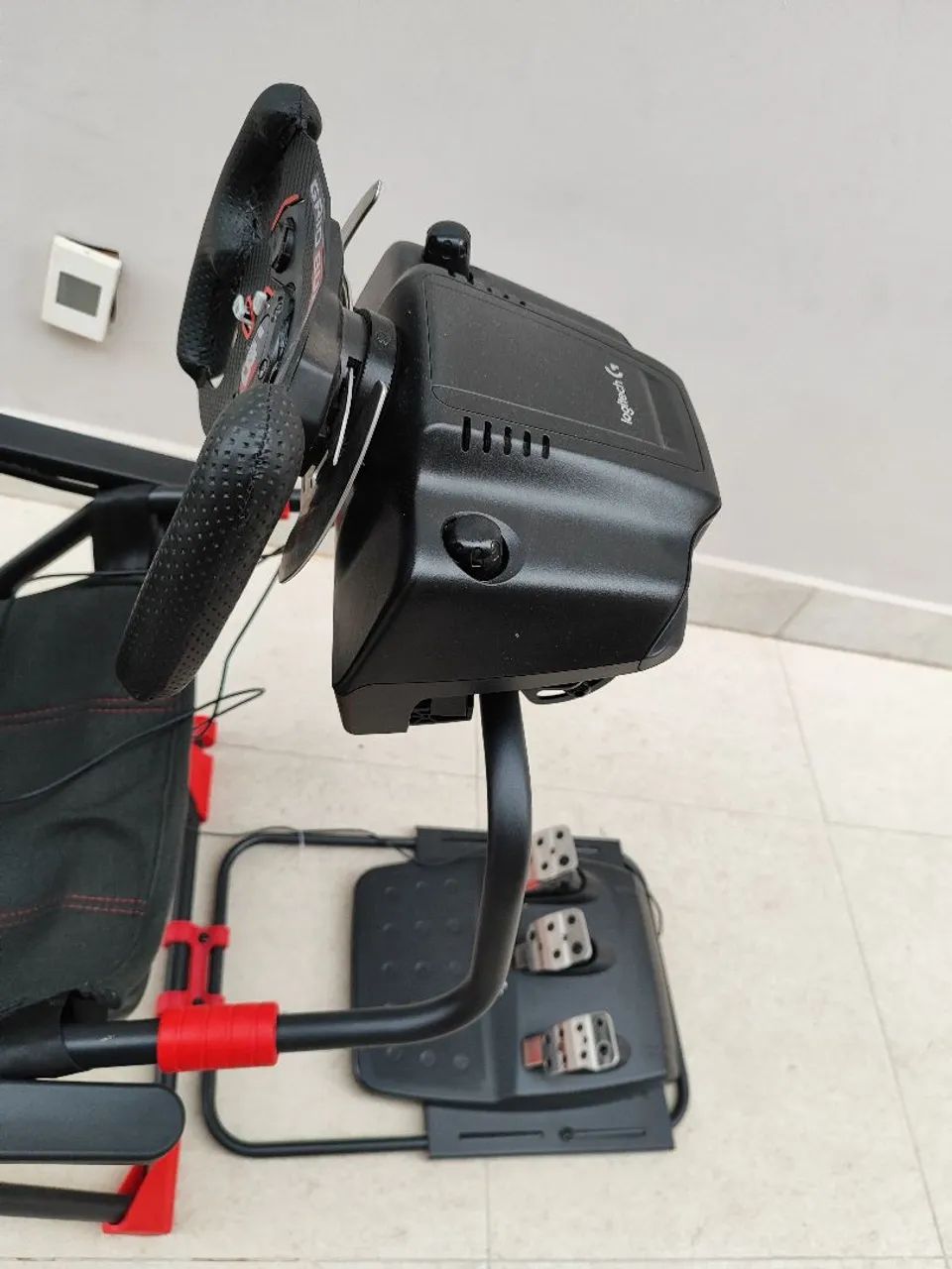Volante Logitech G920 com cadeira. - Foto 4