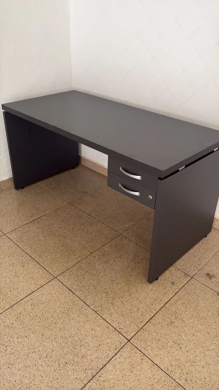 Mesa de escritório de escritório (opcional com e sem gaveta) - Foto 3