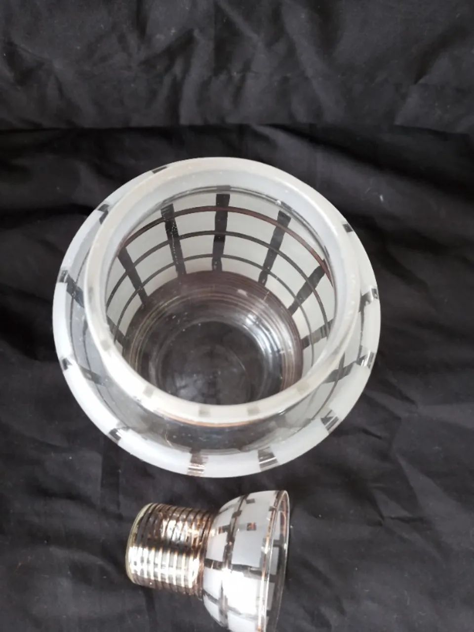 Antiga Garrafa Coqueteleira  anos 60  em Cristal rara linda.  Rara  em cristal  - Foto 3