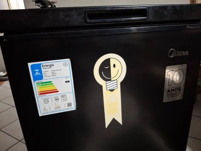 Freezer Horizontal 100 LITROS Midea Preto - Foto 2