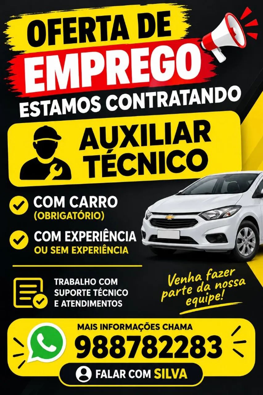 Auxiliar com ou sem experiência 