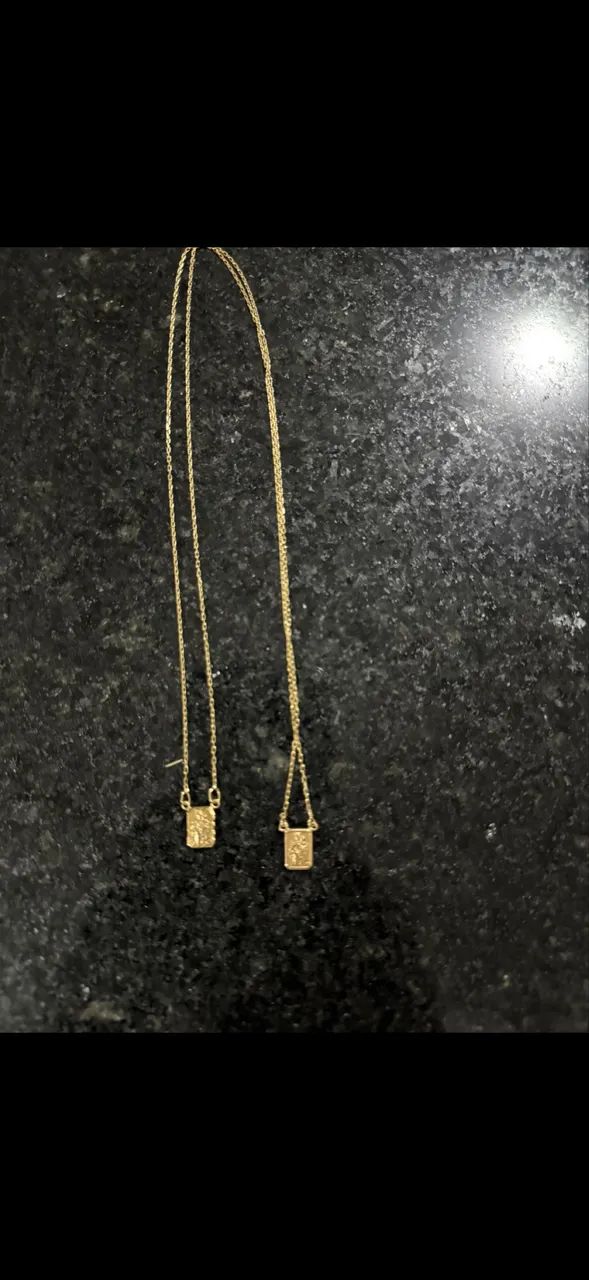 Escapulário ouro 18k maciço 