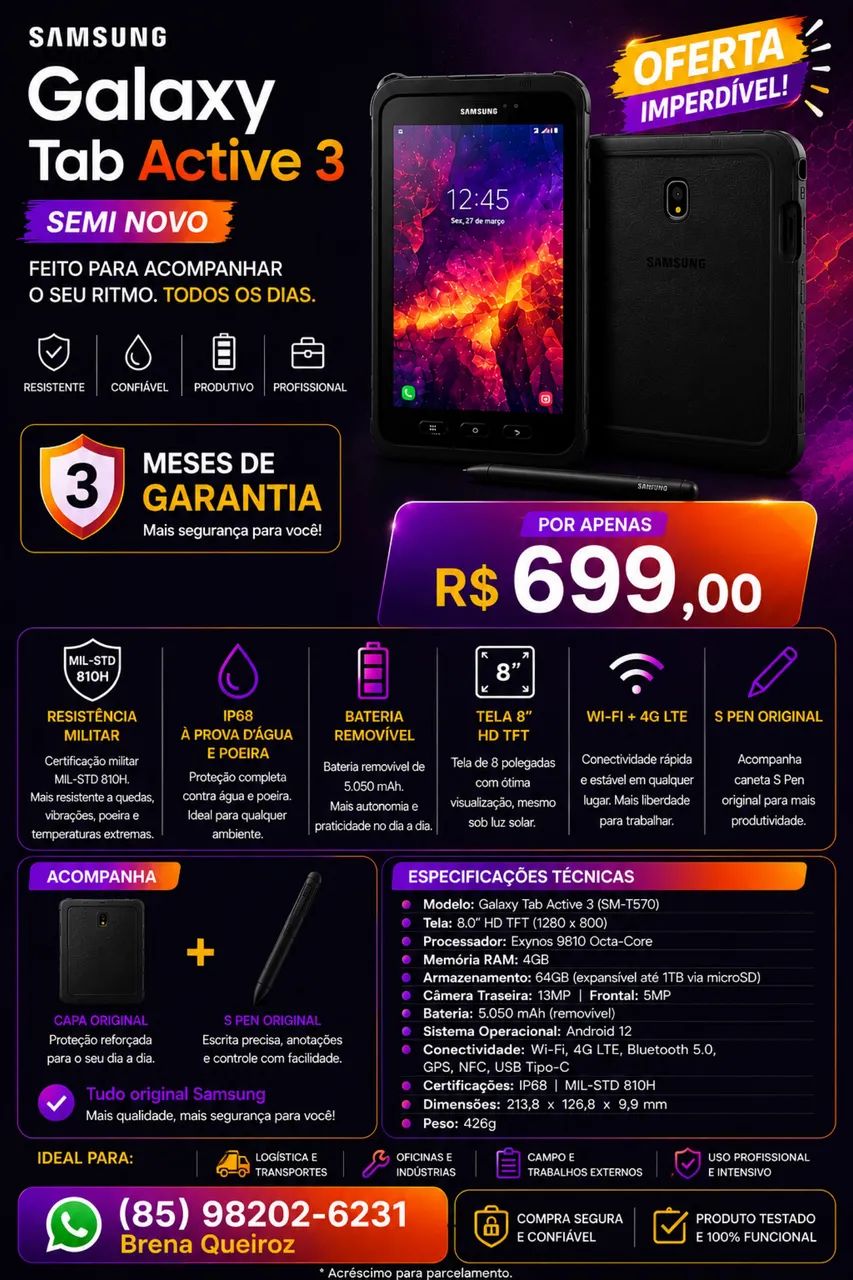 Samsung tablet active 3