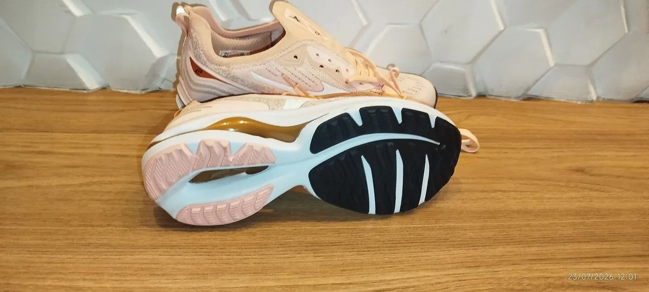 Tênis Mizuno Wave Zest 2 Feminino - Rosa Claro - Calçados