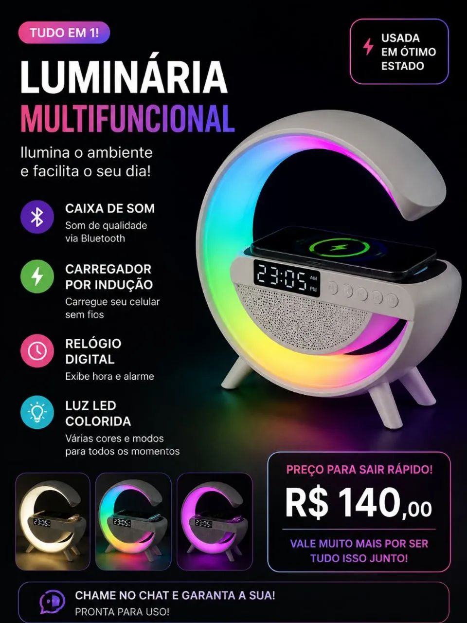 Caixa de som led