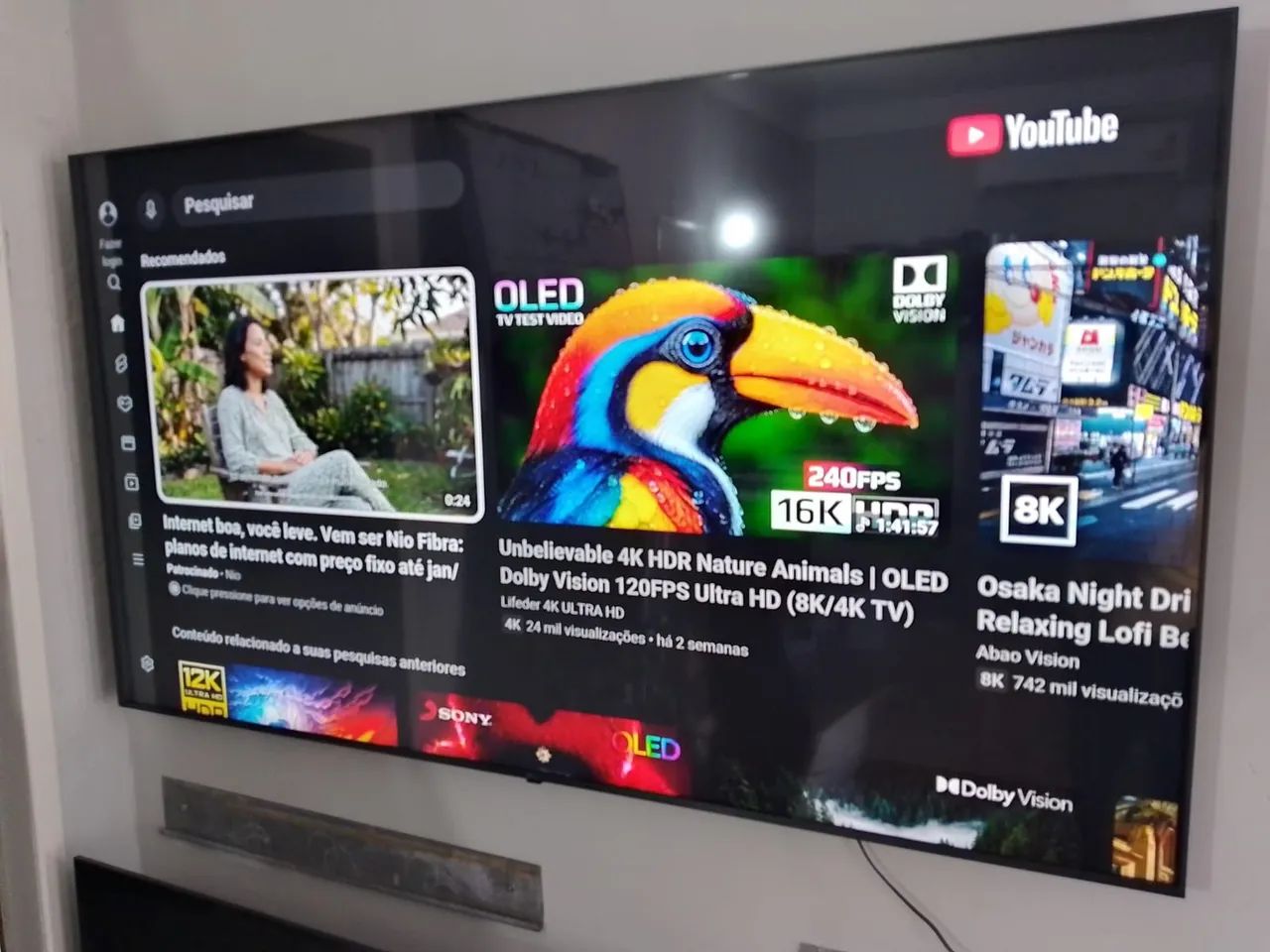 Smart TV LG 75 polegadas 4K borda infinita comando de voz com Alexa completa - Foto 5