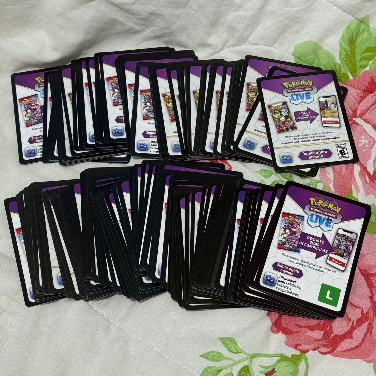 Cartas Códigos novos e não usados Pokémon