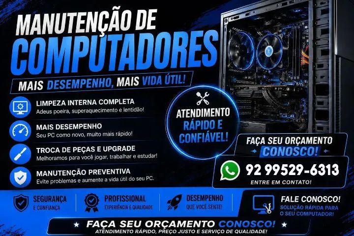 Manutenção de Notebook e Computador
