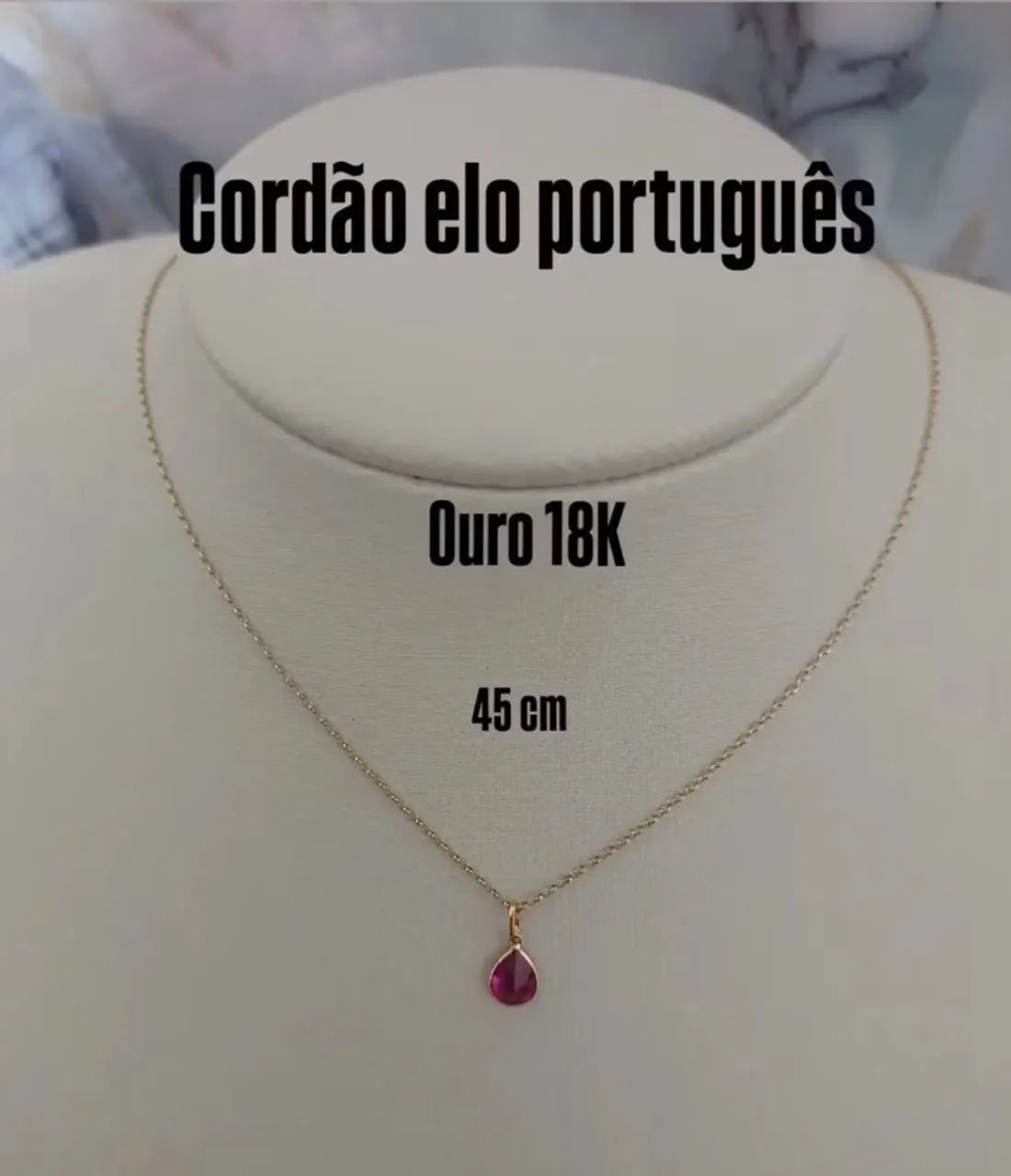 Cordão ouro 18k