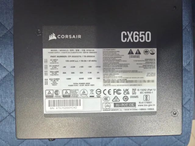 Fonte de alimentação (650w) Corsair - Foto 4
