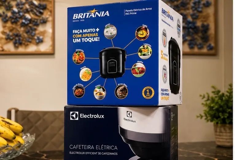 Kit Cozinha Novo Lacrado | Cafeteira Electrolux + Panela Britânia |  - Foto 4