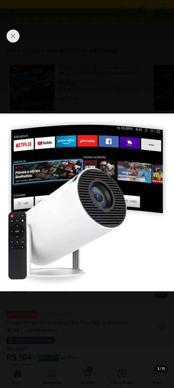 Projetor HD