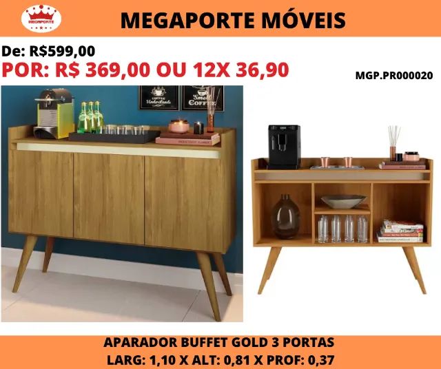 Aparador Buffet 1,10 Gold
