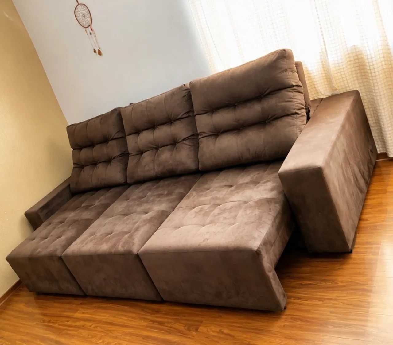 Sofá cama retrátil e reclinável 3,14m x 1,16m - Foto 2