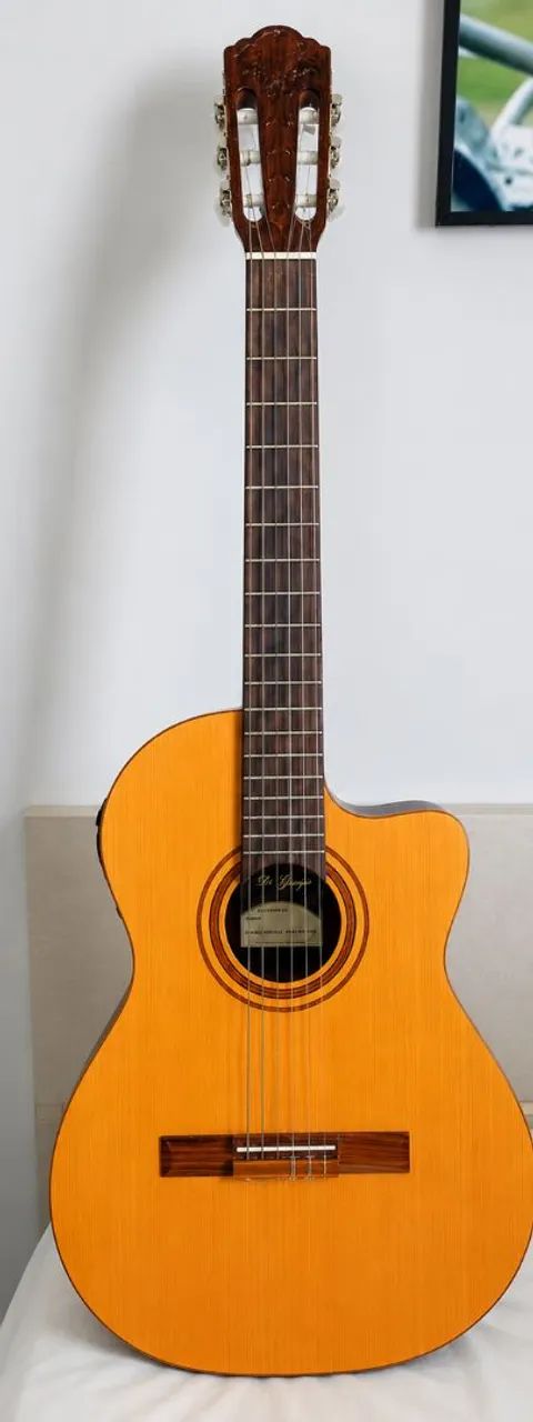 Violão Elétrico Nylon Di Giorgio + Capa | Excelente Estado