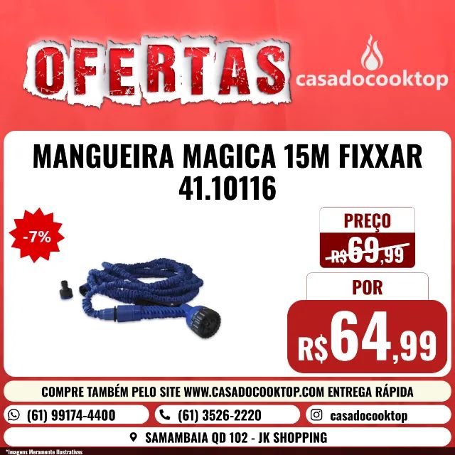 MANGUEIRA MAGICA 15M FIXXAR COD 1041 41.10116