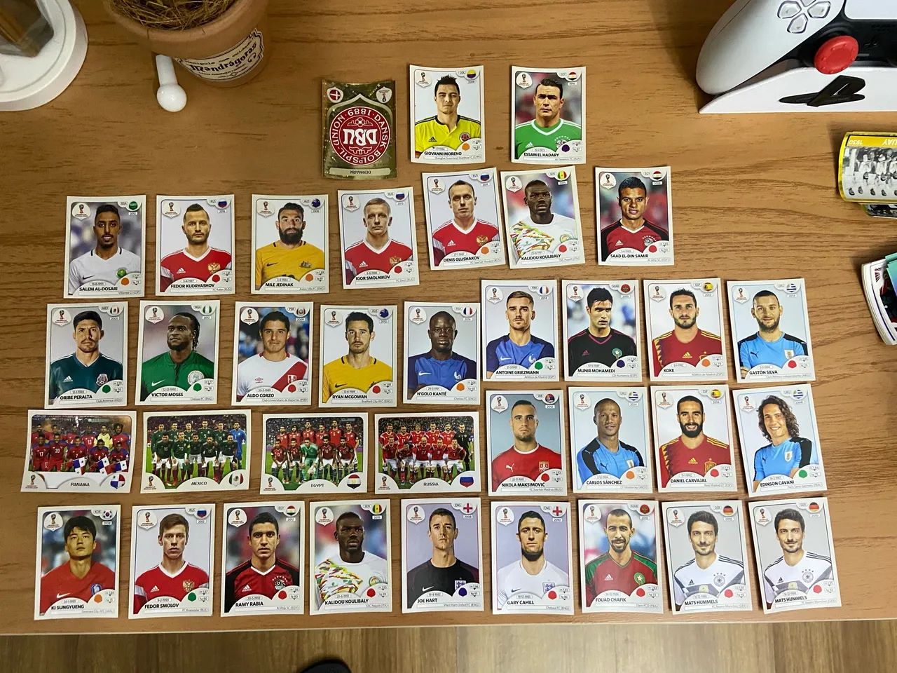 36 figurinhas copa do mundo 2018 panini originais 