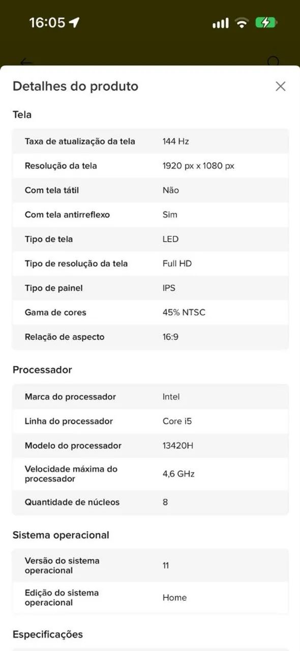 VENDO NOTEBOOK NITRO V15 - Foto 5