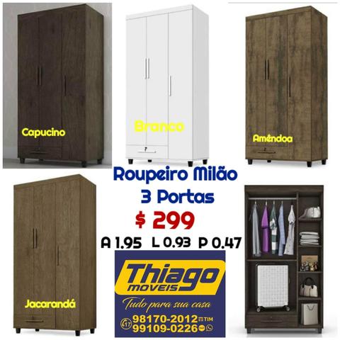 Roupeiros (entrega e montagem)