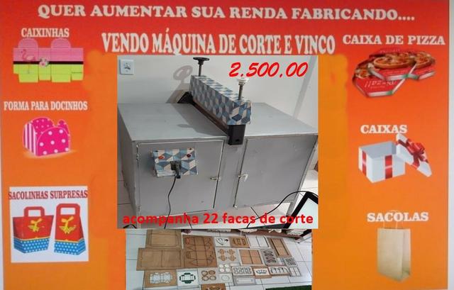Máquina corte e vinco eletrica. acompanha várias fcas - Foto 2