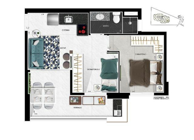Up Side Paulista, apartamentos de 2 e 1 dormitório, com vaga. Imperdível! - Foto 3