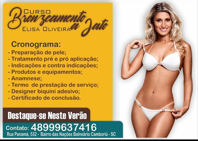 Curso de bronzeamento natural e a jato