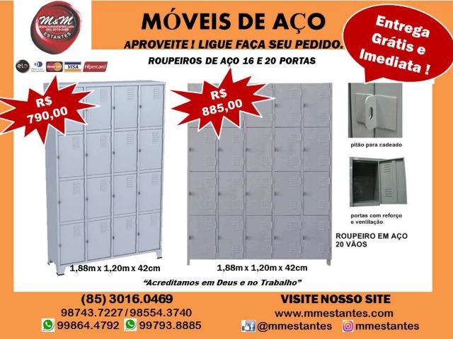 Oferta - Roupeiro de Aço 16 Portas para Vestiário