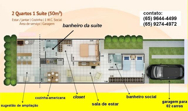 Condomínio Rio Jangada casa de 02 quartos sendo 01 suite Ac. Financiamento - Foto 10