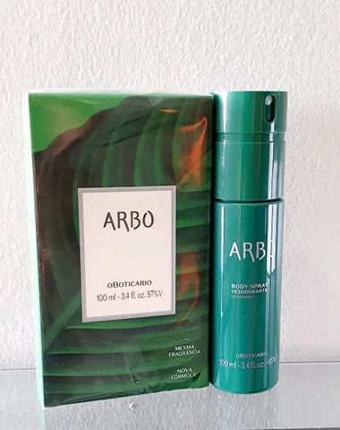 Perfume e body spray arbo é vegano