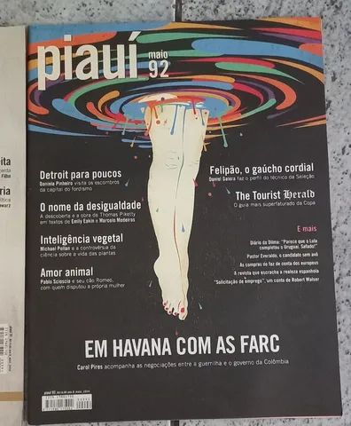 Revista Piauí livro ñ revistinha gibi antiguidade antigo coleção enfeite decoração  - Foto 5