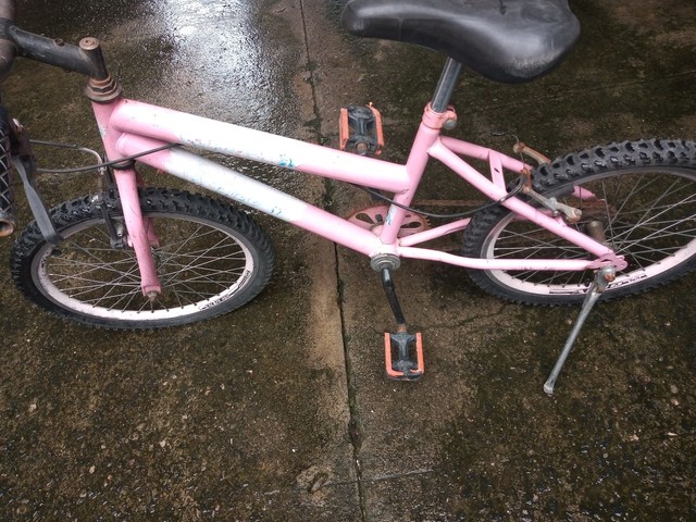 Bicicleta aro 20 folha aero rosa