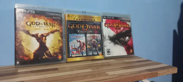 Kit Jogos Ps3 God Of War 3 + God Of War 1 E 2 Collection