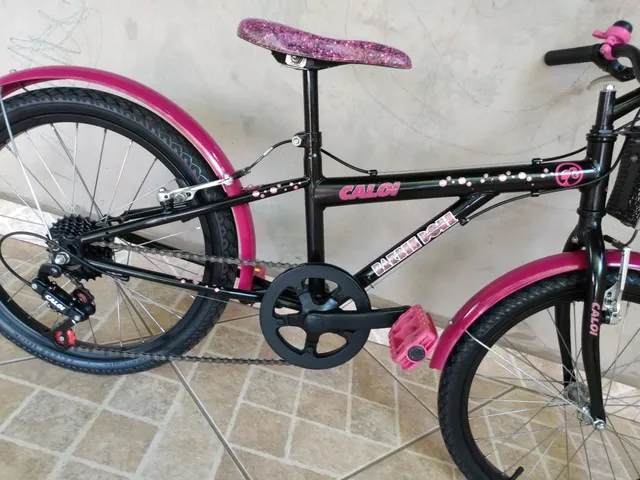 Bicicleta ARO 20 - Barbie - Branca - Caloi - Ri Happy