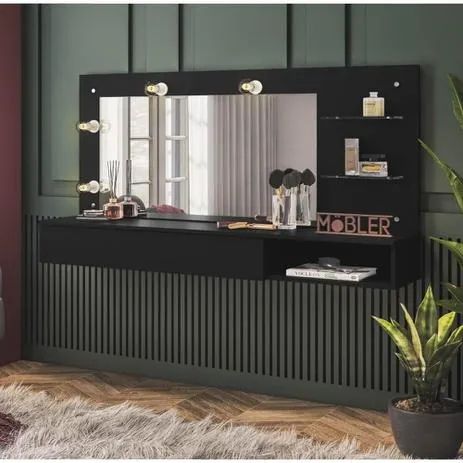 Camarim Penteadeira Suspensa Lumiere, 1,35 cm Mobler,  - Foto 2